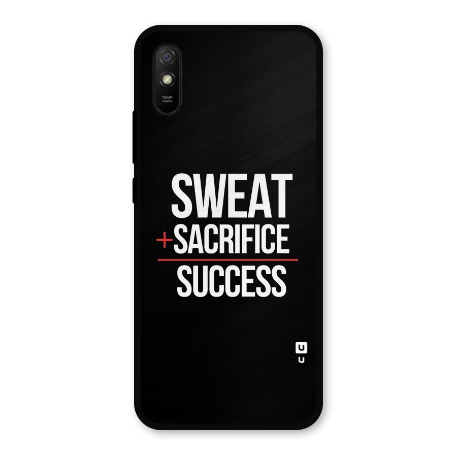 Sweat Sacrifice Success Metal Back Case for Redmi 9i