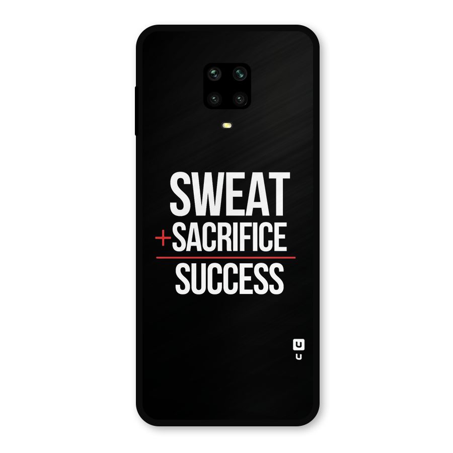 Sweat Sacrifice Success Metal Back Case for Redmi Note 10 Lite