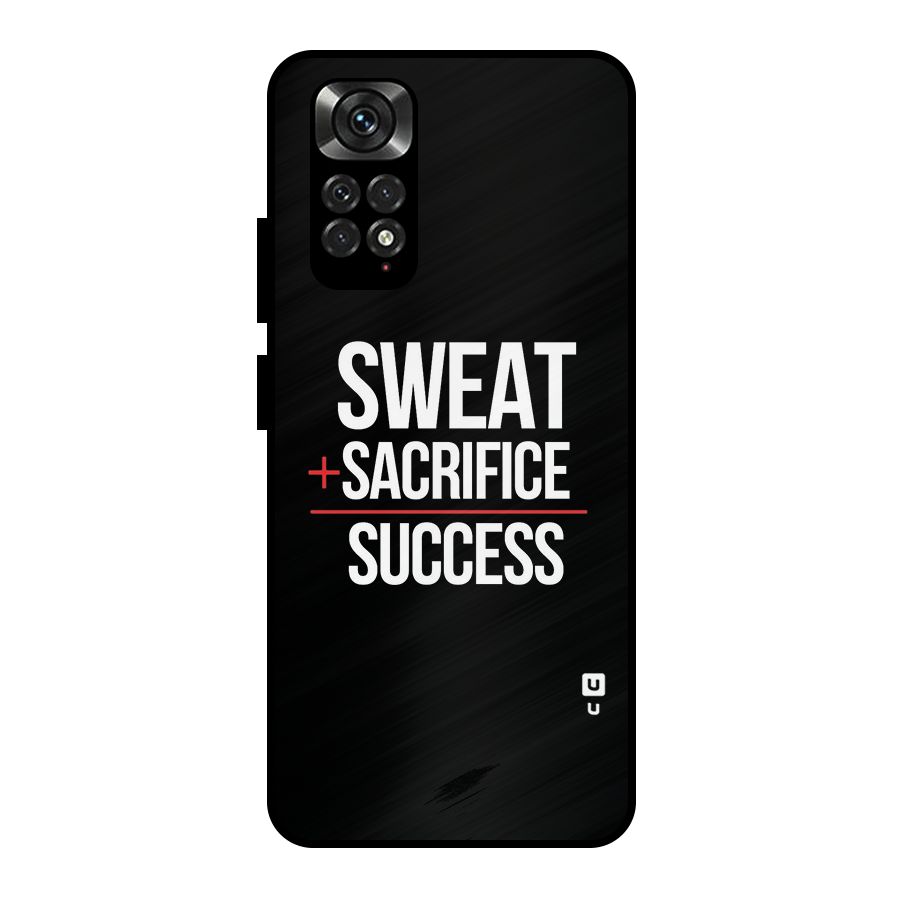 Sweat Sacrifice Success Metal Back Case for Redmi Note 11 Pro Plus 5G
