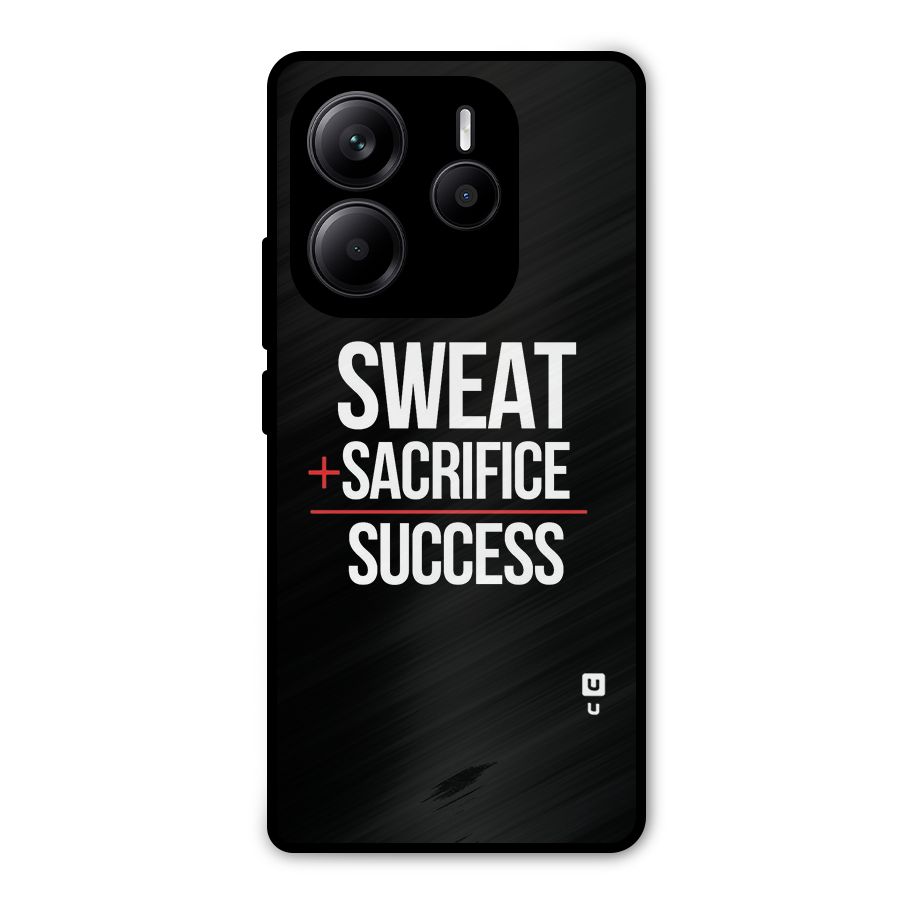Sweat Sacrifice Success Metal Back Case for Redmi Note 14 5G