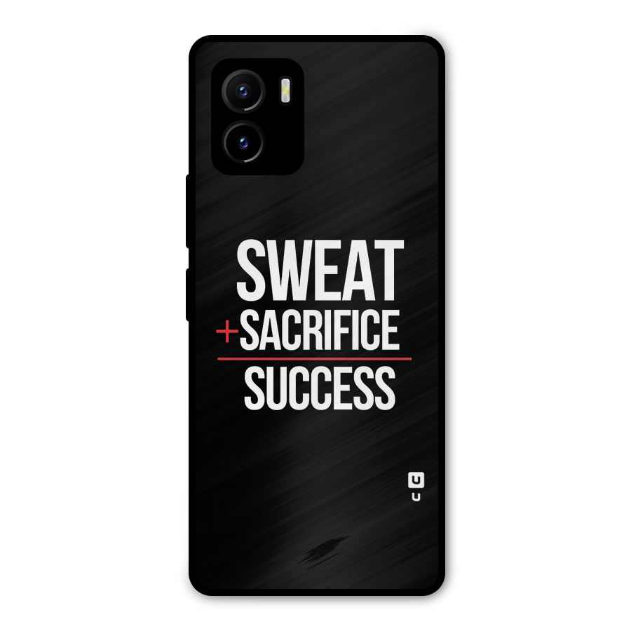 Sweat Sacrifice Success Metal Back Case for Vivo Y15s