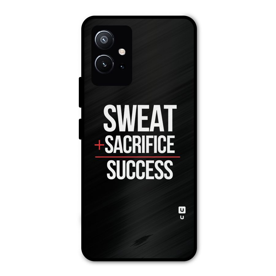 Sweat Sacrifice Success Metal Back Case for Vivo Y75 5G