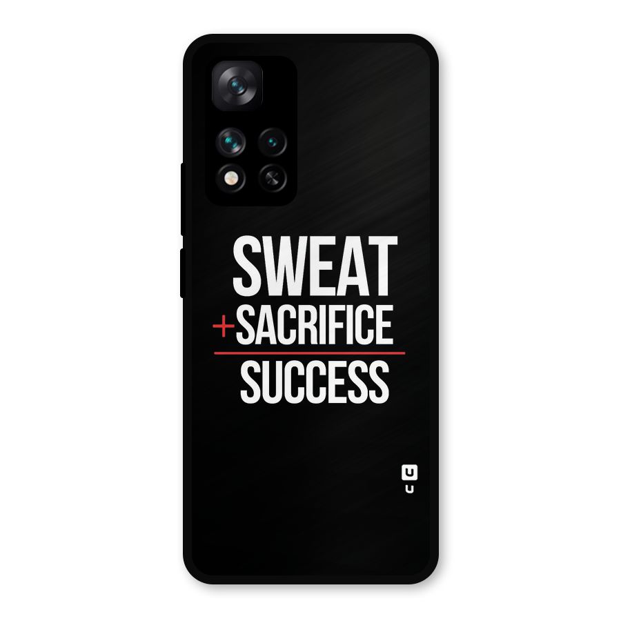 Sweat Sacrifice Success Metal Back Case for Xiaomi 11i Hypercharge 5G