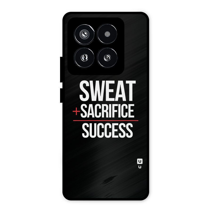 Sweat Sacrifice Success Metal Back Case for Xiaomi 14 Pro
