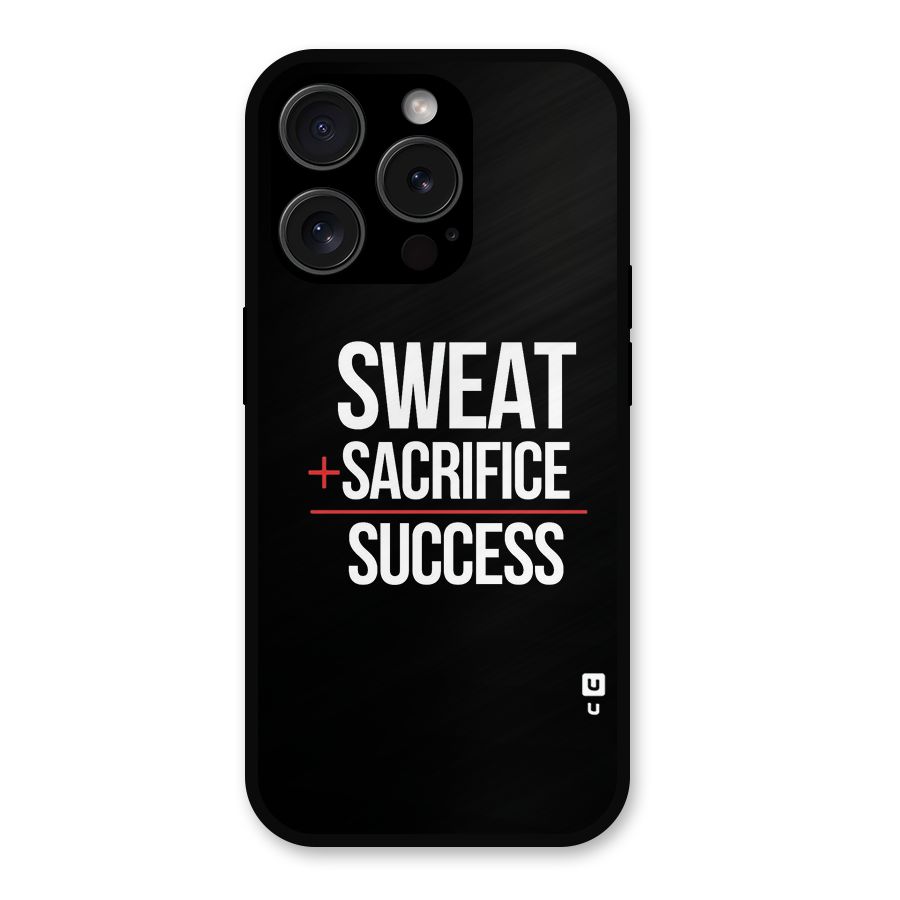 Sweat Sacrifice Success Metal Back Case for iPhone 15 Pro