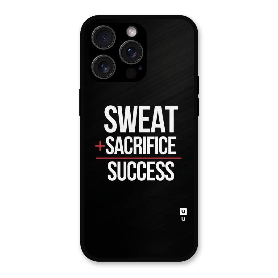 Sweat Sacrifice Success Metal Back Case for iPhone 15 Pro Max