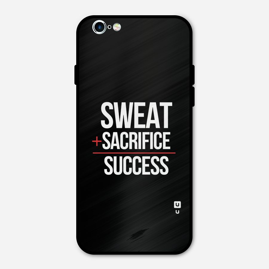 Sweat Sacrifice Success Metal Back Case for iPhone 6 6s