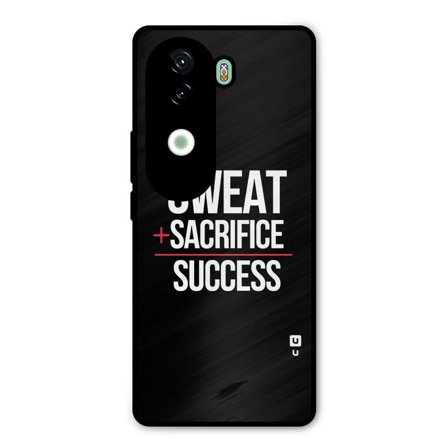 Sweat Sacrifice Success Metal Back Case for iQOO Z9s