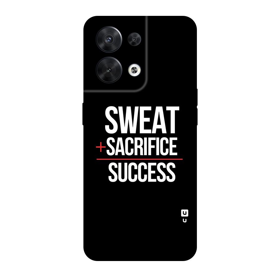 Sweat Sacrifice Success Original Polycarbonate Back Case for Oppo Reno8 5G