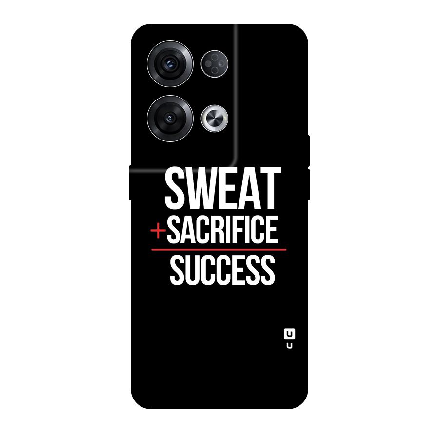 Sweat Sacrifice Success Original Polycarbonate Back Case for Oppo Reno8 Pro 5G