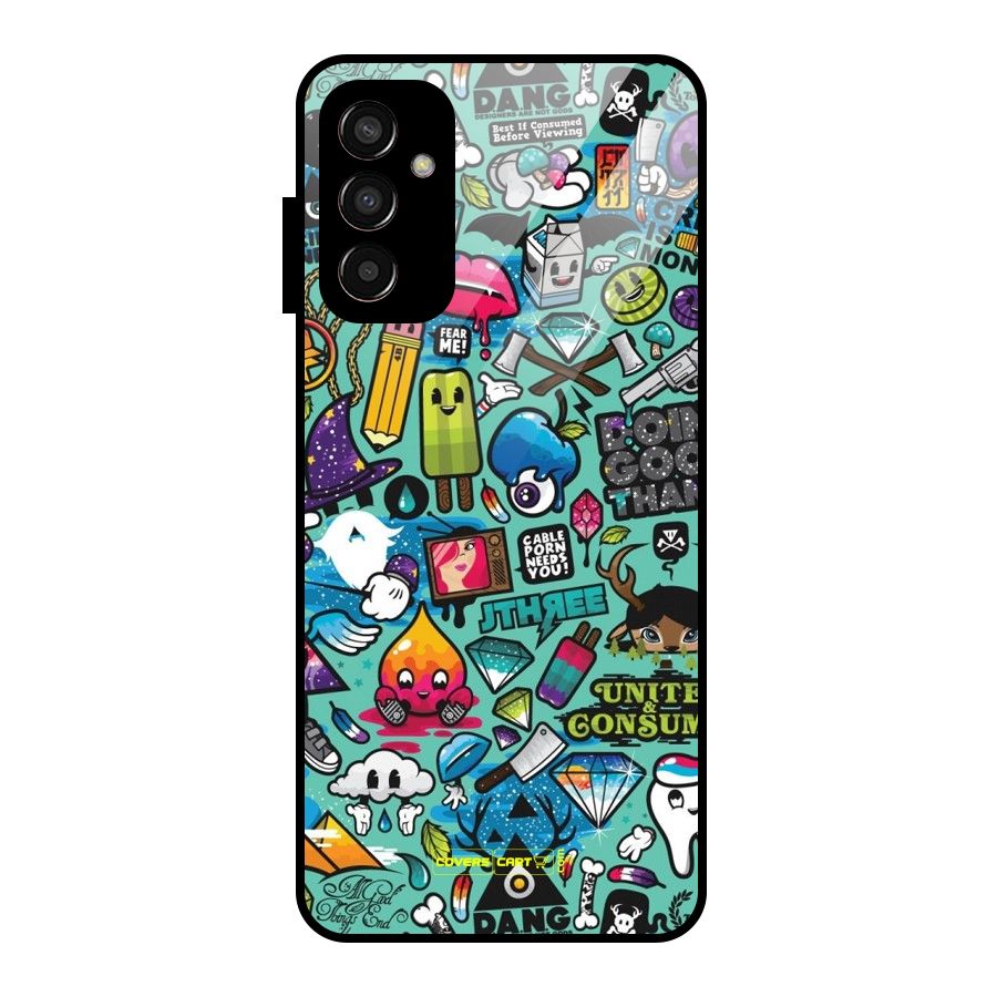 Sweet Candies Glass Back Case for Galaxy F13