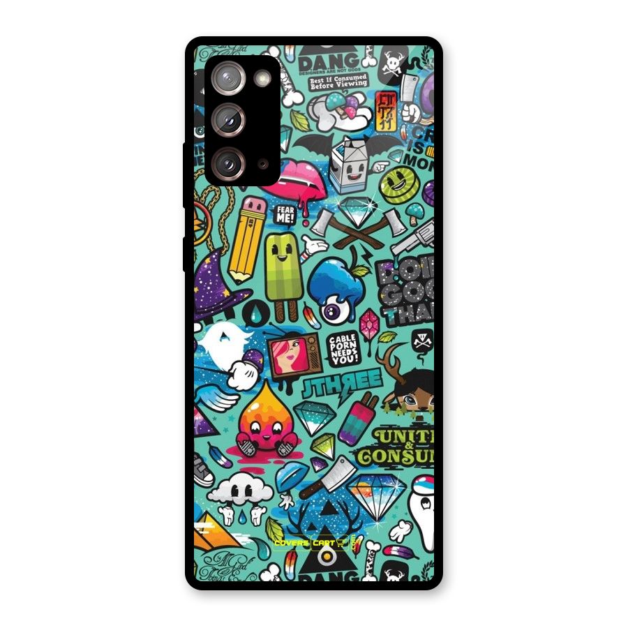 Sweet Candies Glass Back Case for Galaxy Note 20