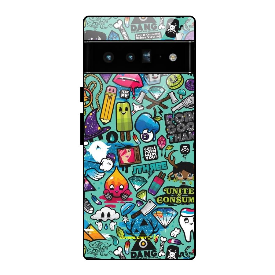 Sweet Candies Glass Back Case for Google Pixel 6 Pro