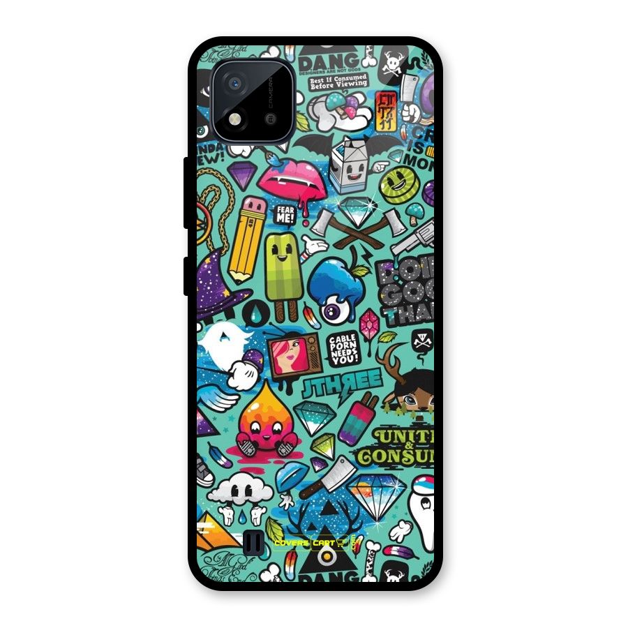 Sweet Candies Glass Back Case for Realme C11 2021