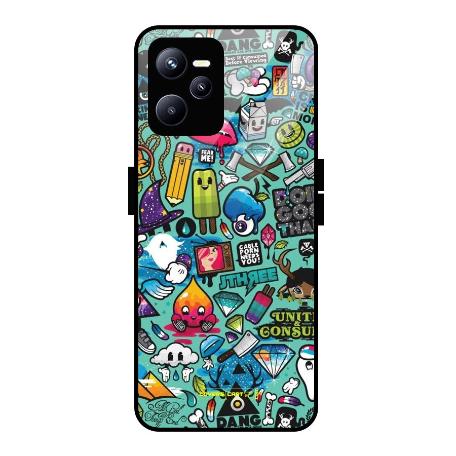 Sweet Candies Glass Back Case for Realme C35