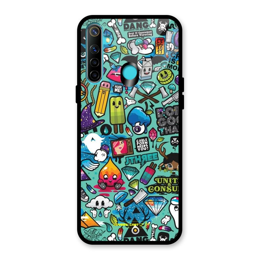 Sweet Candies Glass Back Case for Realme Narzo 10