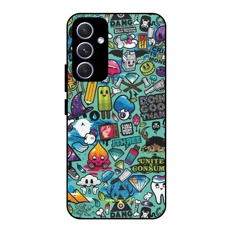 Sweet Candies Metal Back Case for Galaxy A54
