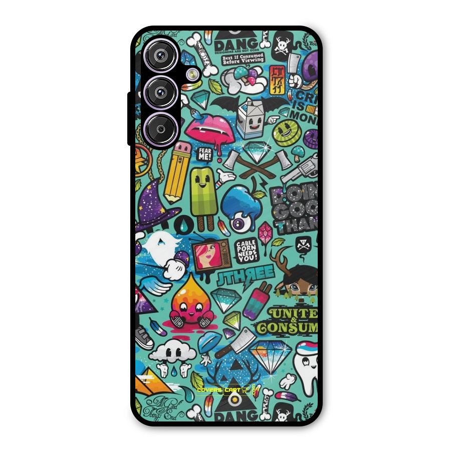 Sweet Candies Metal Back Case for Galaxy F15