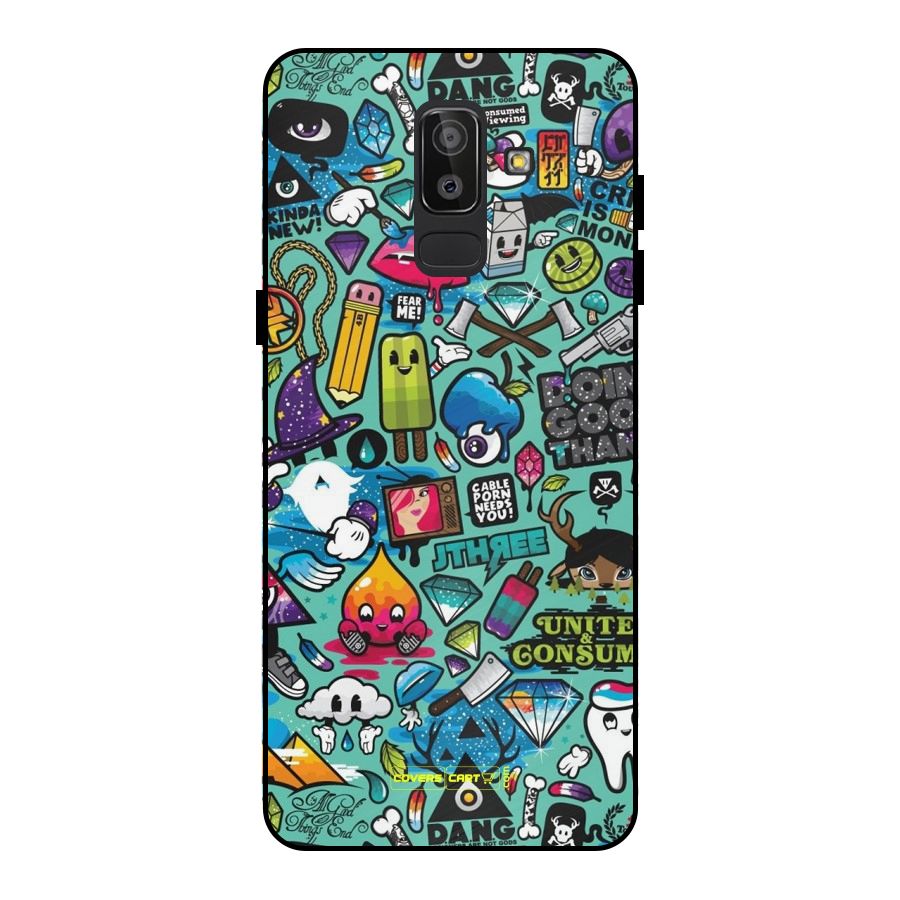 Sweet Candies Metal Back Case for Galaxy J8