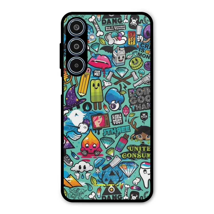 Sweet Candies Metal Back Case for Galaxy M35