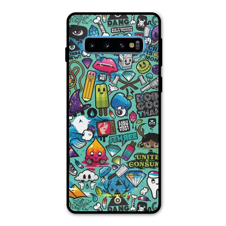 Sweet Candies Metal Back Case for Galaxy S10
