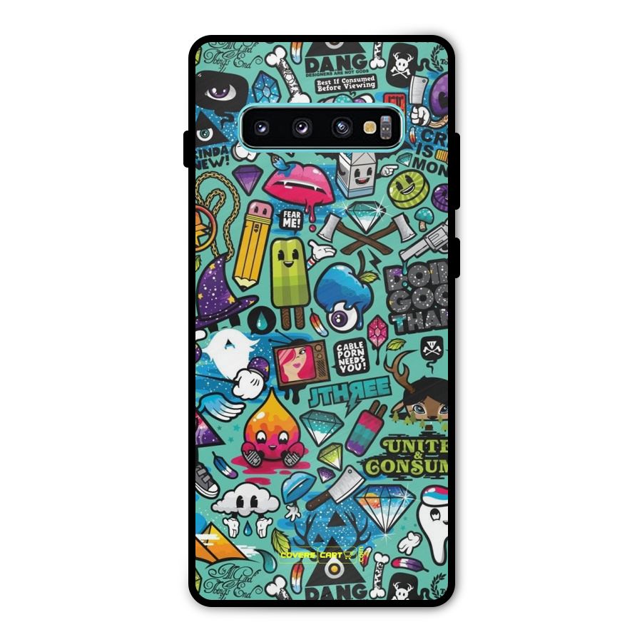 Sweet Candies Metal Back Case for Galaxy S10 Plus