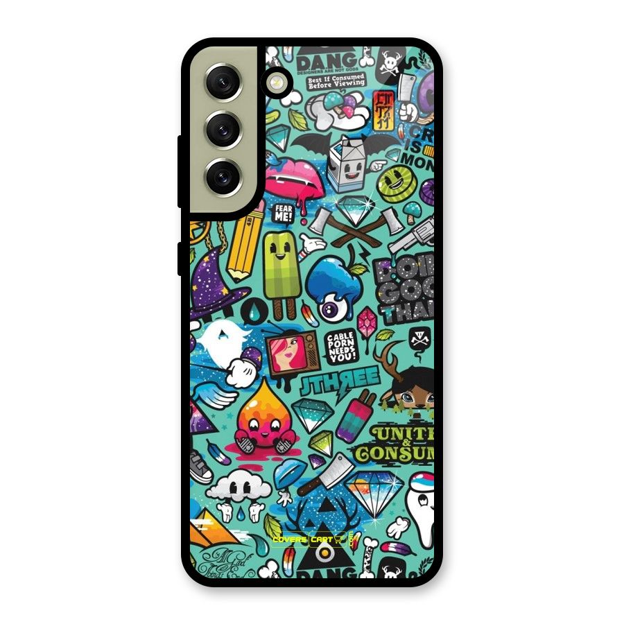 Sweet Candies Metal Back Case for Galaxy S21 FE 5G (2023)