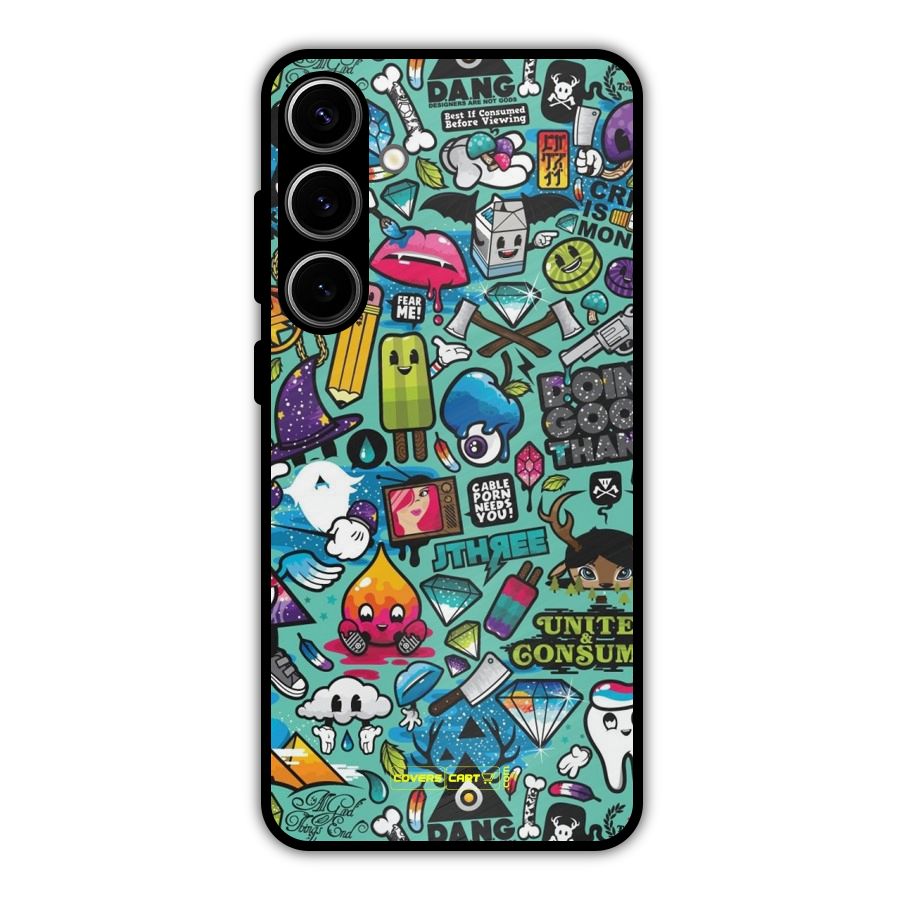 Sweet Candies Metal Back Case for Galaxy S24 Plus