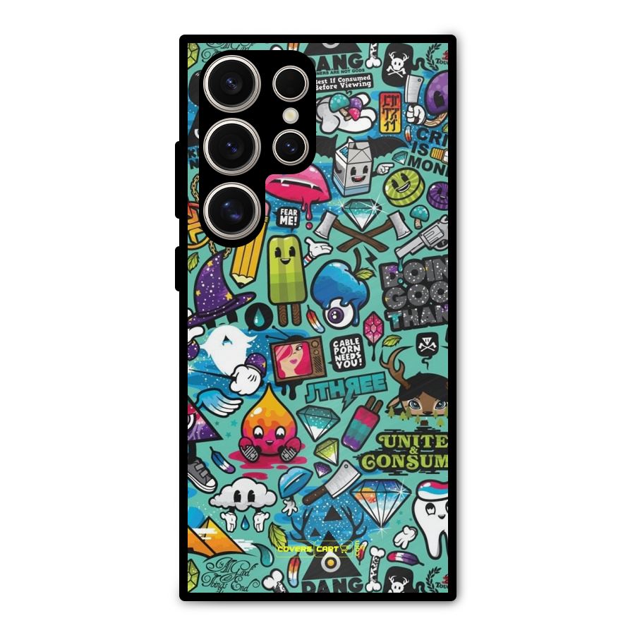 Sweet Candies Metal Back Case for Galaxy S24 Ultra