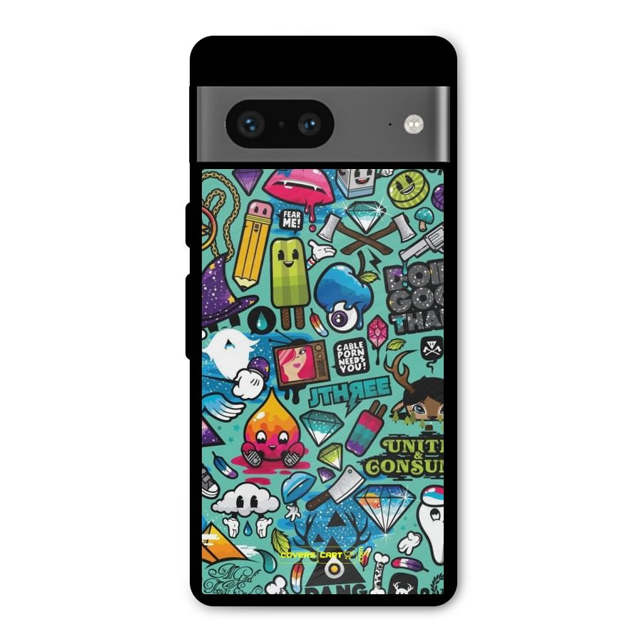 Sweet Candies Metal Back Case for Google Pixel 7