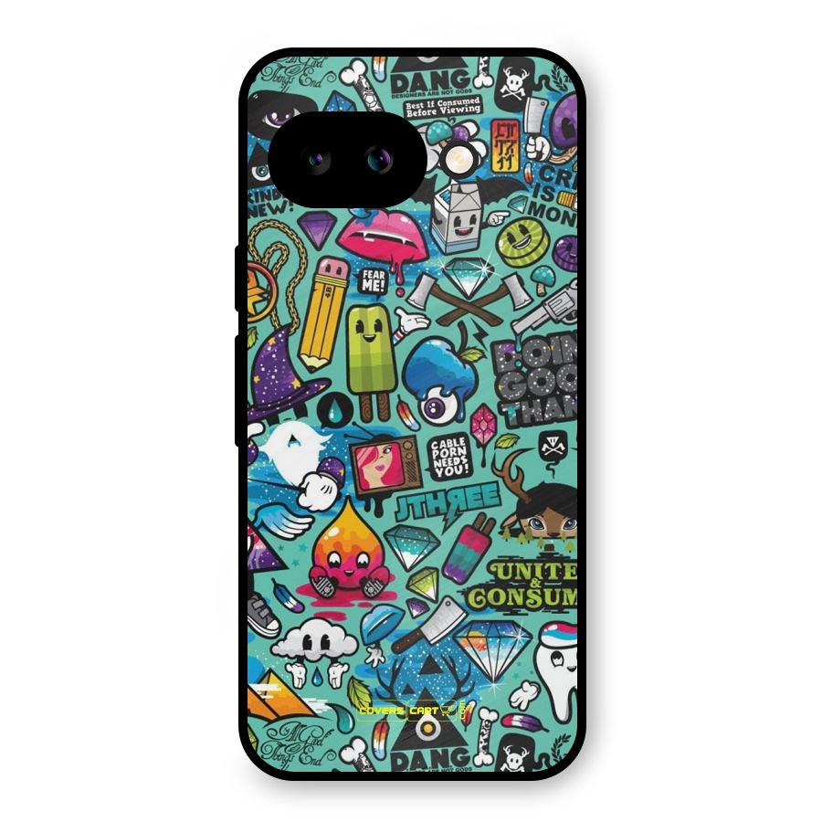 Sweet Candies Metal Back Case for Google Pixel 9a