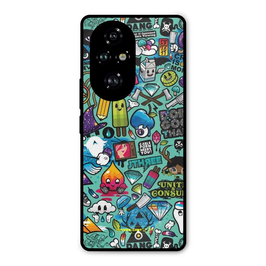 Sweet Candies Metal Back Case for Honor 200 Pro