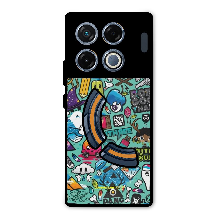 Sweet Candies Metal Back Case for Infinix GT 20 Pro