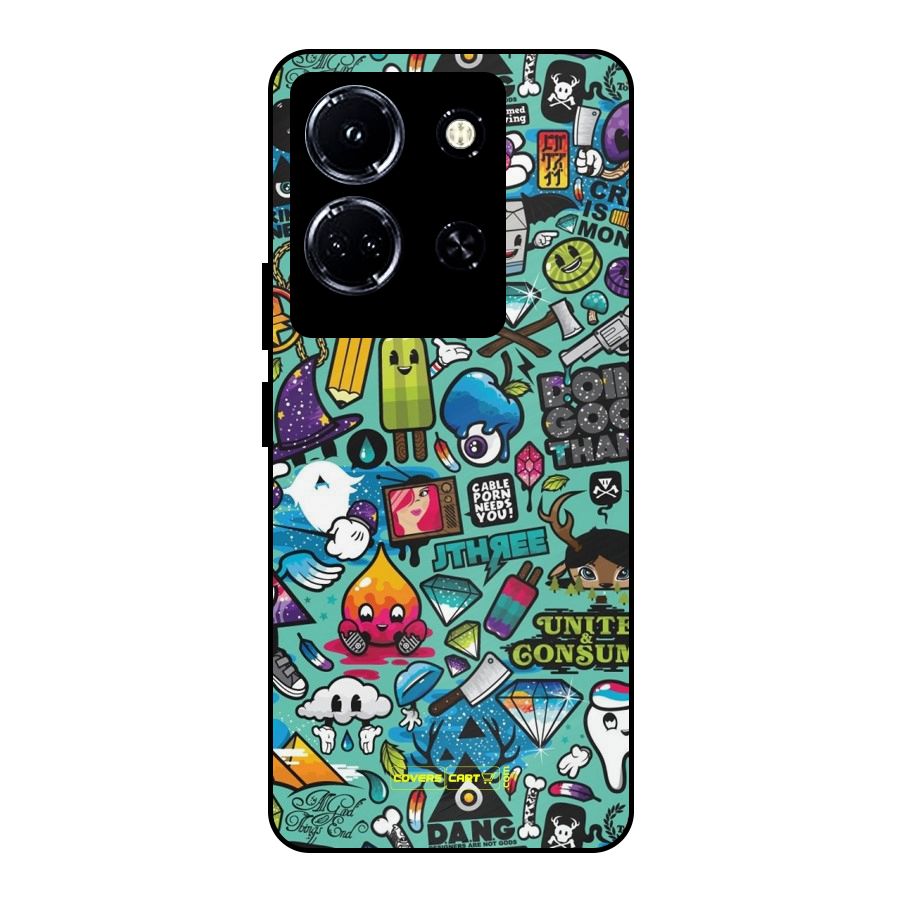 Sweet Candies Metal Back Case for Infinix Note 30 5G
