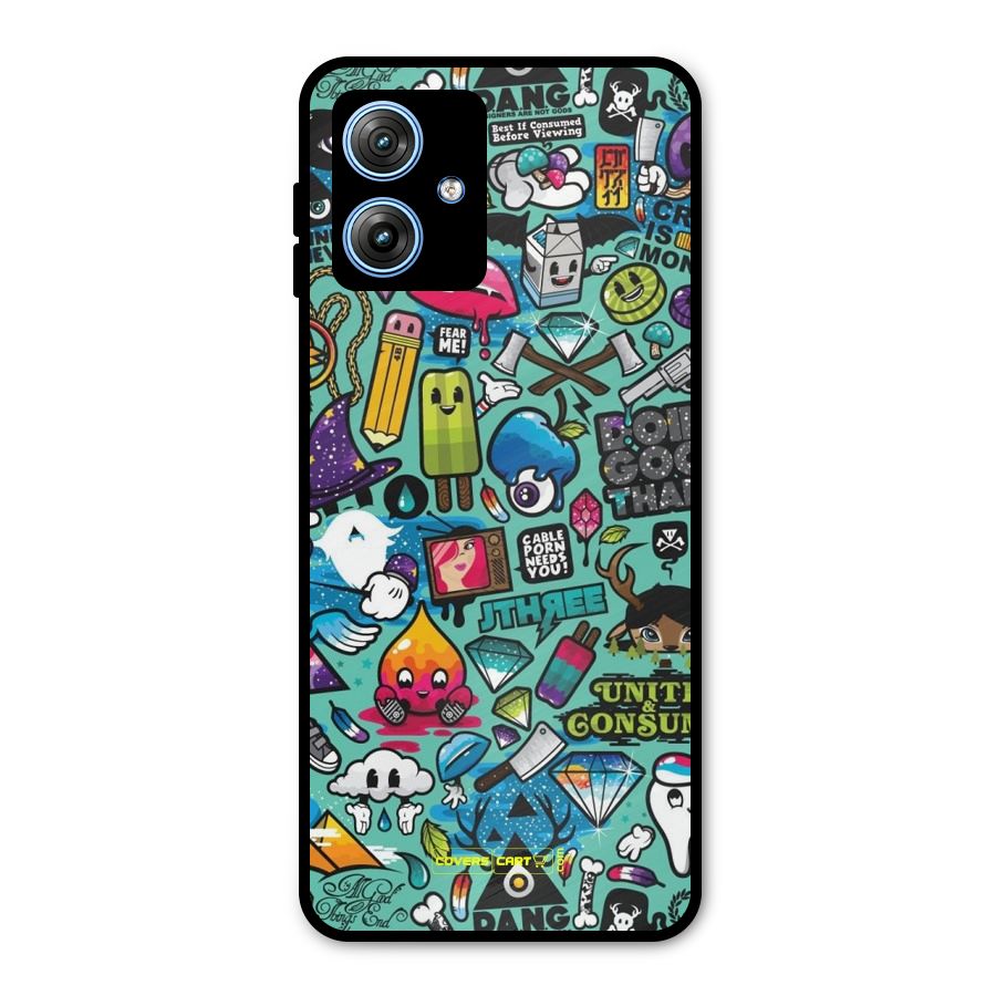 Sweet Candies Metal Back Case for Moto G54