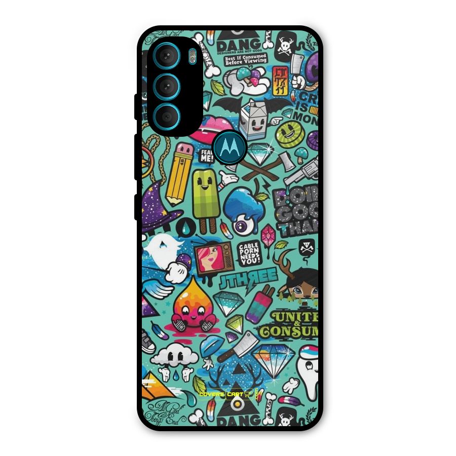 Sweet Candies Metal Back Case for Moto G71 5G
