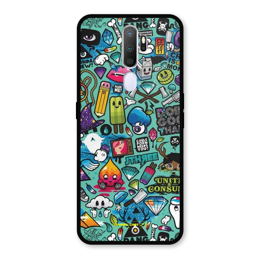 Sweet Candies Metal Back Case for Oppo A9 (2020)