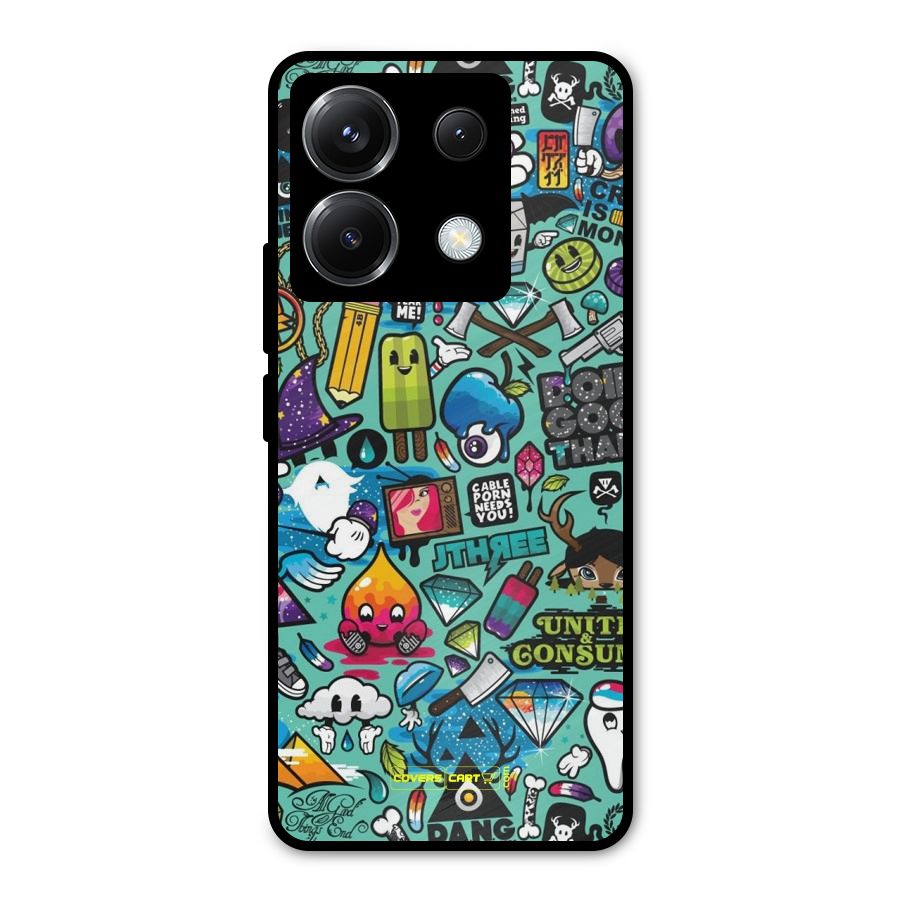 Sweet Candies Metal Back Case for Poco X6