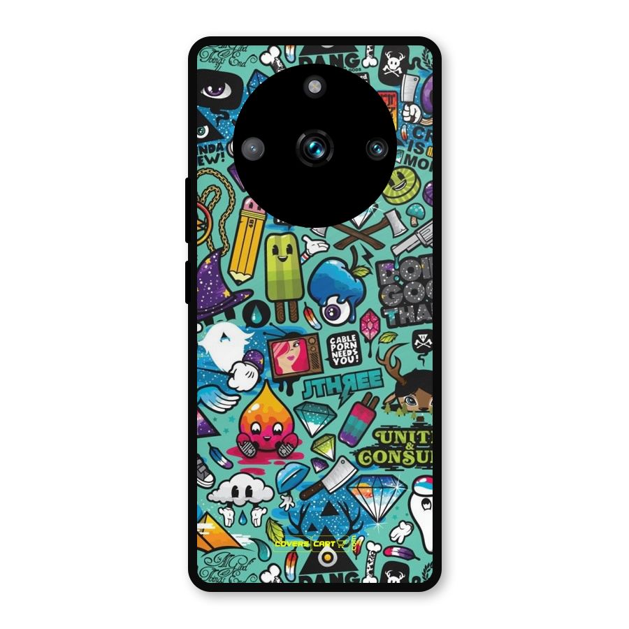 Sweet Candies Metal Back Case for Realme 11 Pro