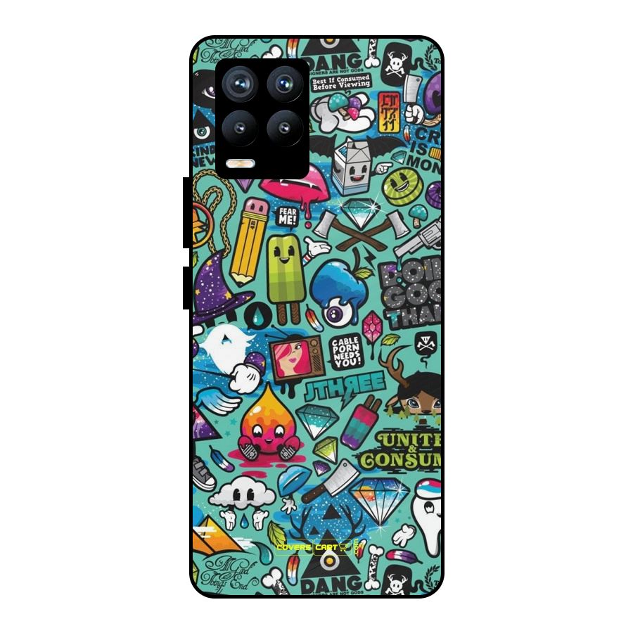 Sweet Candies Metal Back Case for Realme 8 Pro