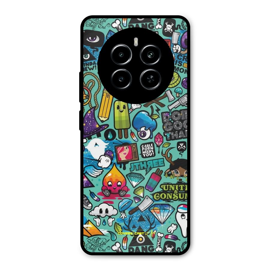 Sweet Candies Metal Back Case for Realme P1