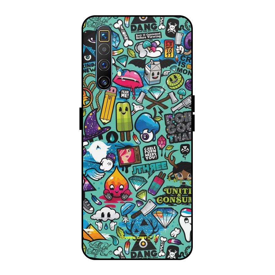Sweet Candies Metal Back Case for Realme X3 SuperZoom