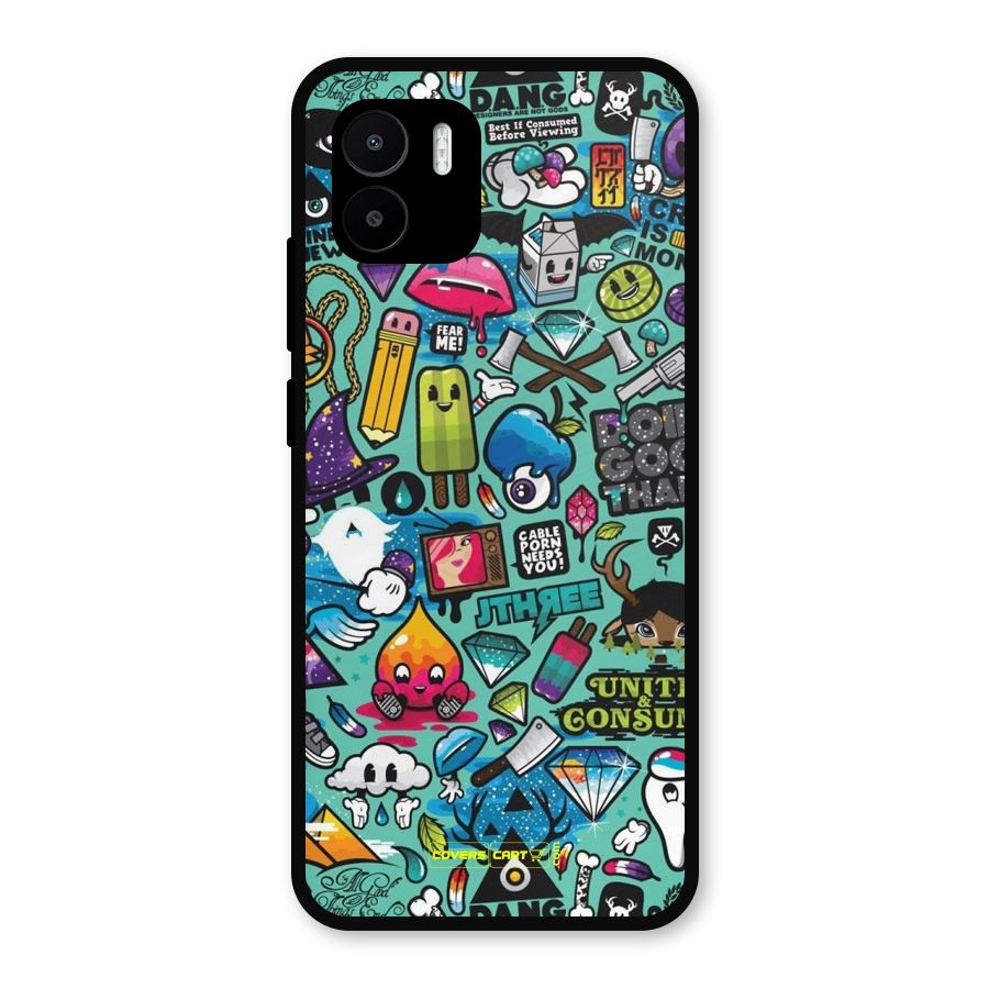 Sweet Candies Metal Back Case for Redmi A2