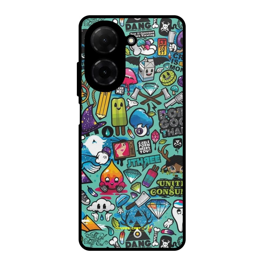 Sweet Candies Metal Back Case for Redmi A5 4G