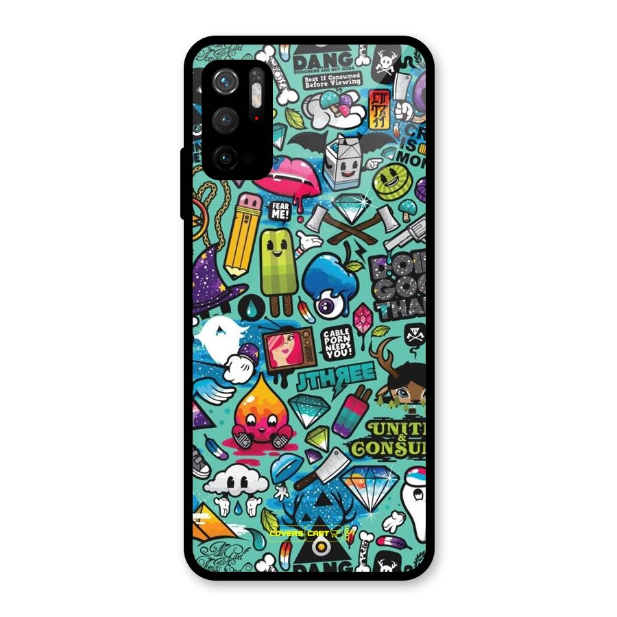 Sweet Candies Metal Back Case for Redmi Note 10T 5G