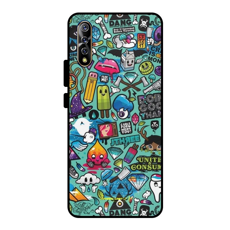 Sweet Candies Metal Back Case for Vivo S1
