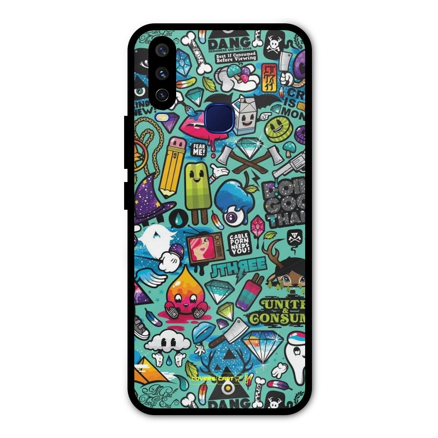Sweet Candies Metal Back Case for Vivo V17