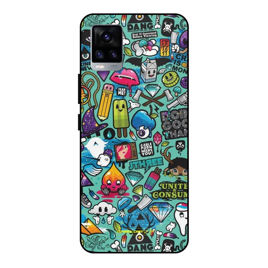 Sweet Candies Metal Back Case for Vivo V20