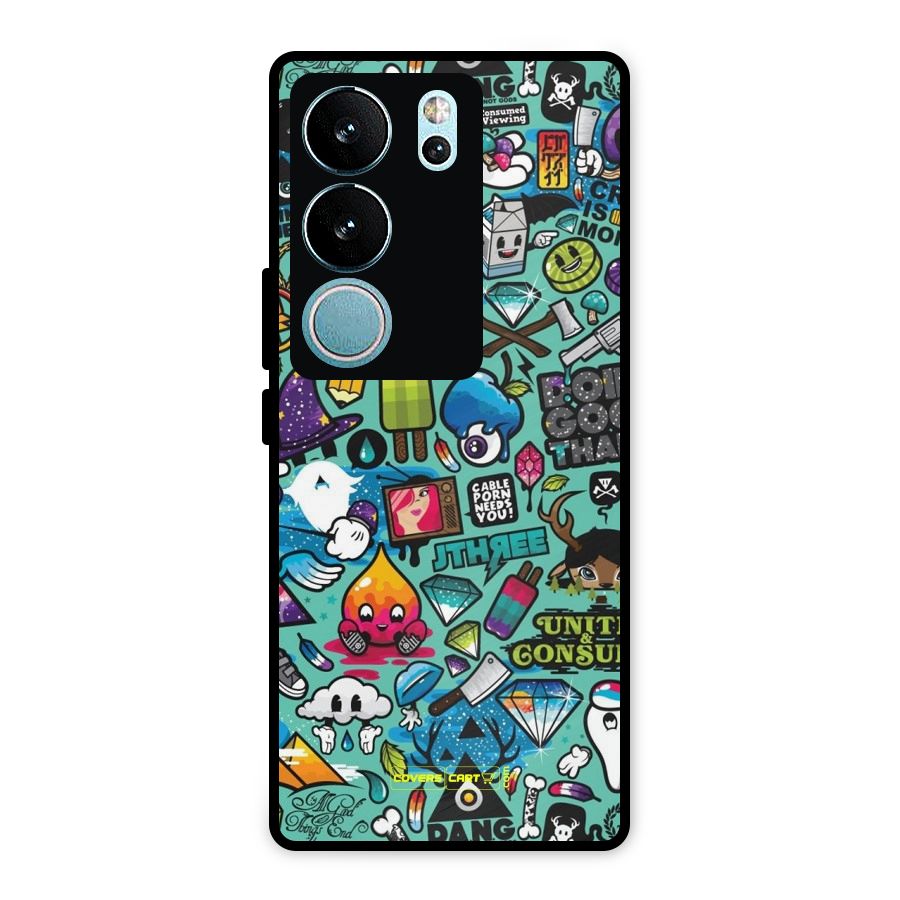 Sweet Candies Metal Back Case for Vivo V29