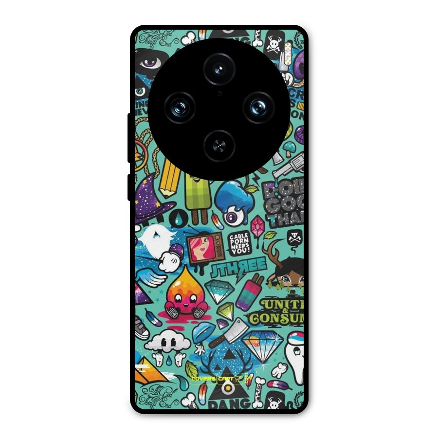 Sweet Candies Metal Back Case for Vivo X100 Pro